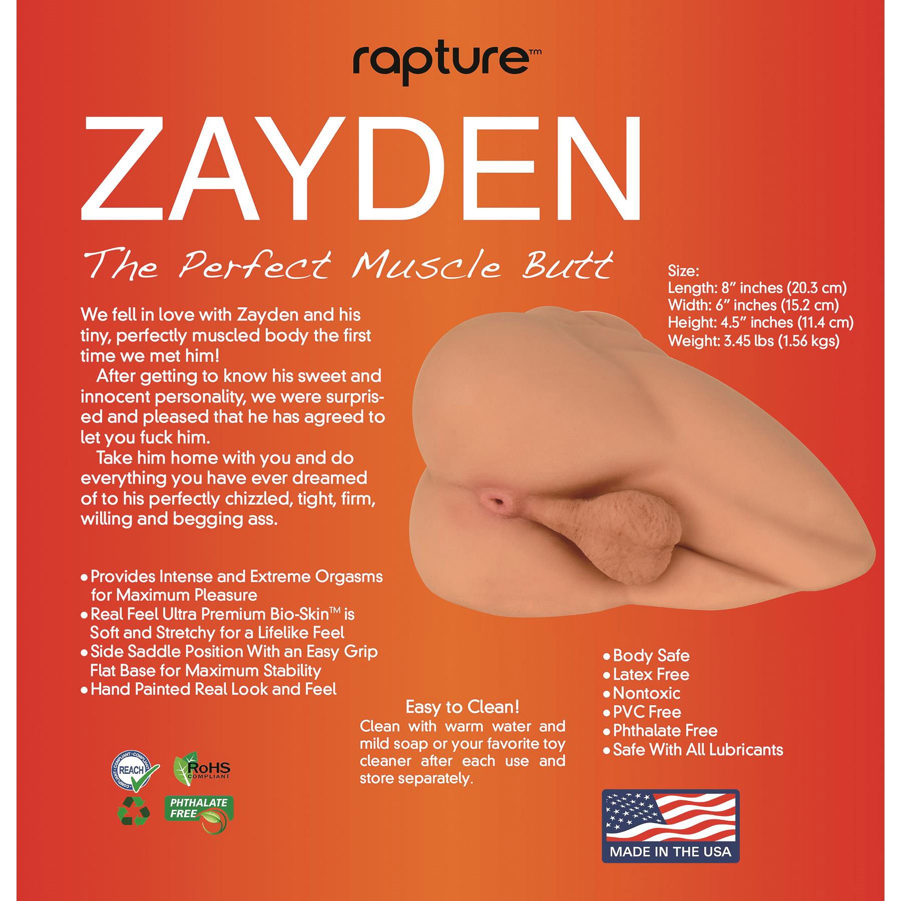 Zayden The Perfect Muscle Butt packaging