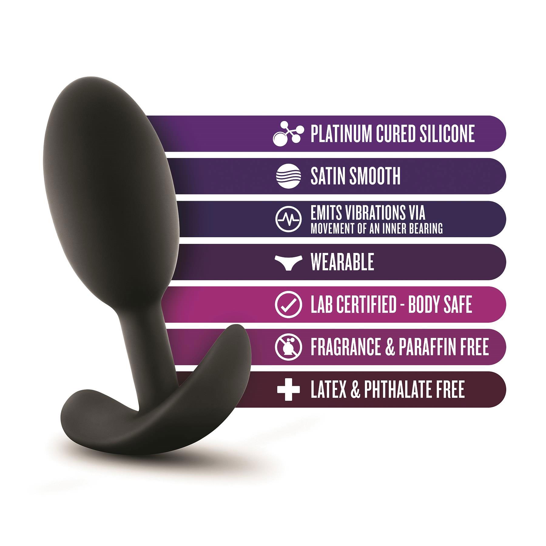 Luxe Wearable Vibra Slimplug Black Specifications #2