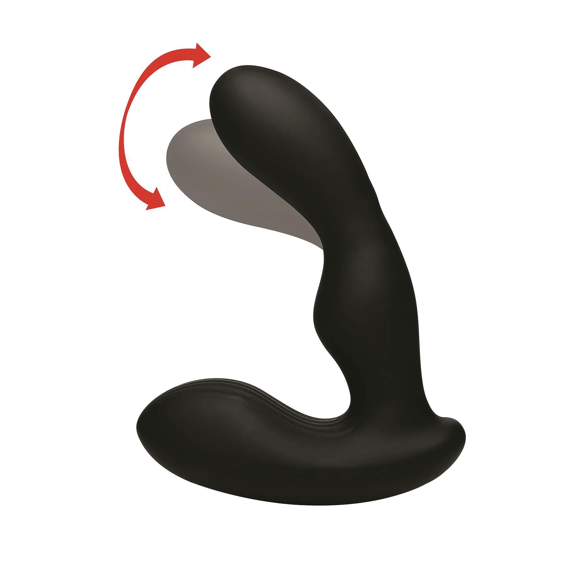 Alpha Pro 7X Prostate Massager illustration of stroking action