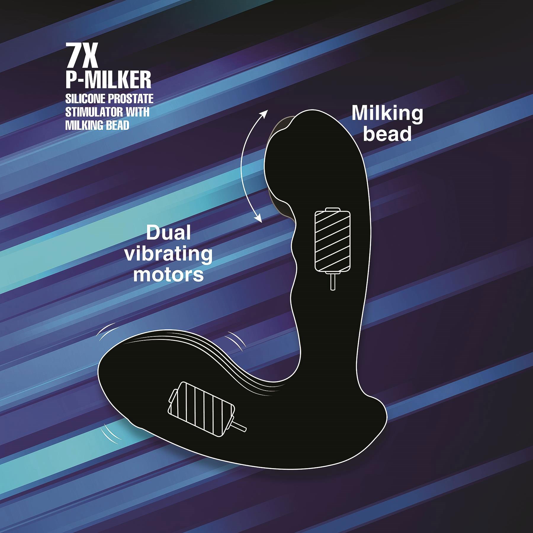 Alpha Pro 7Xp Milker Massager features illustration