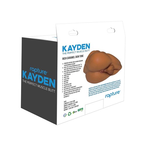 Kayden the Perfect Muscle Butt side and back of box