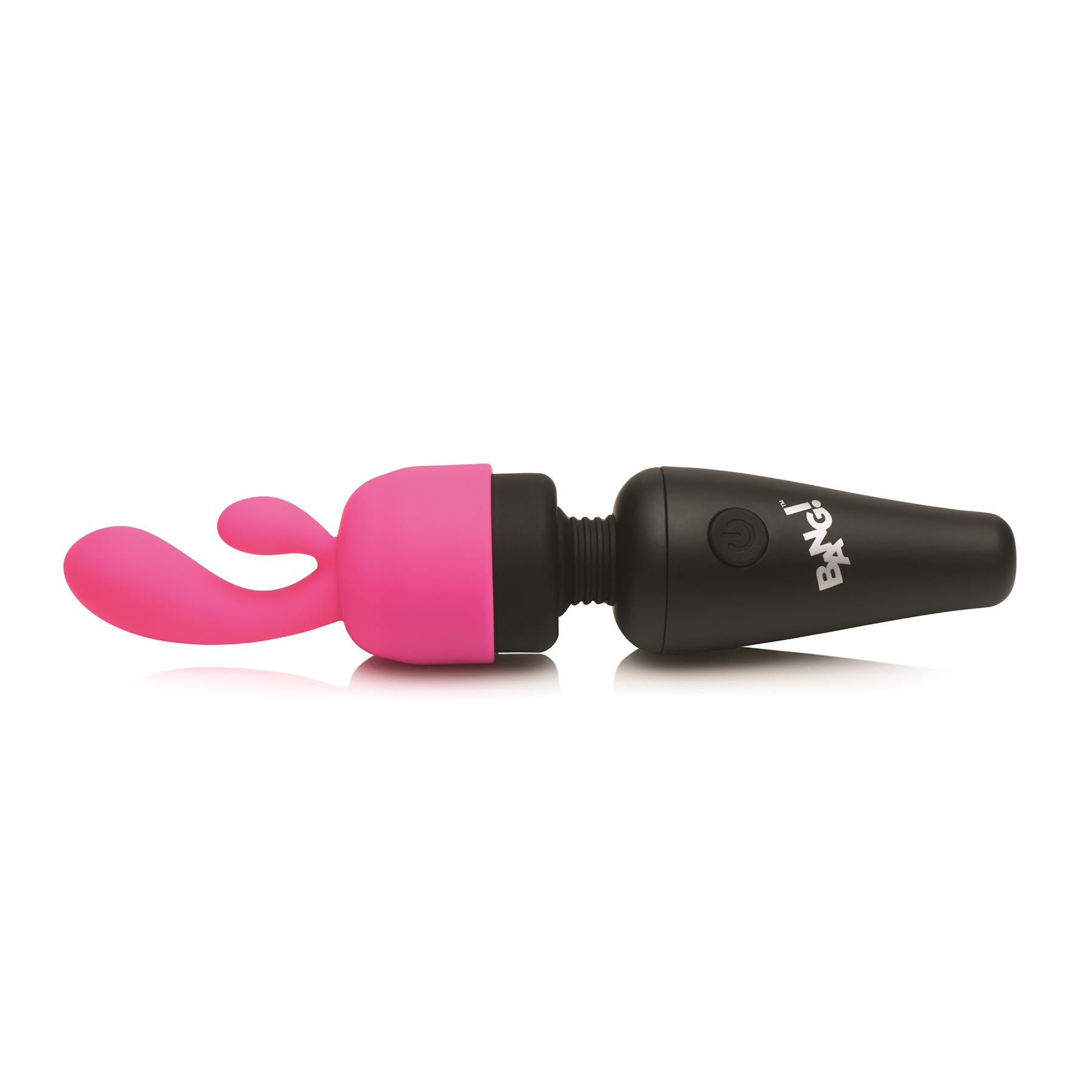 Bang! Mini Wand With 3 Attachments - Dual Stimulator Attachment on Wand