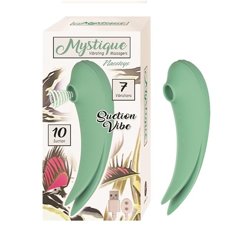 Mystique Suction Vibrator - Product and Packaging