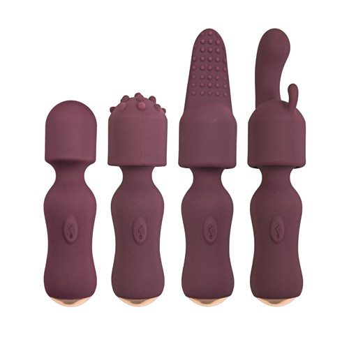 Lover's Kits Temptation Vibrator Kit - Wand Massager With All Attachments