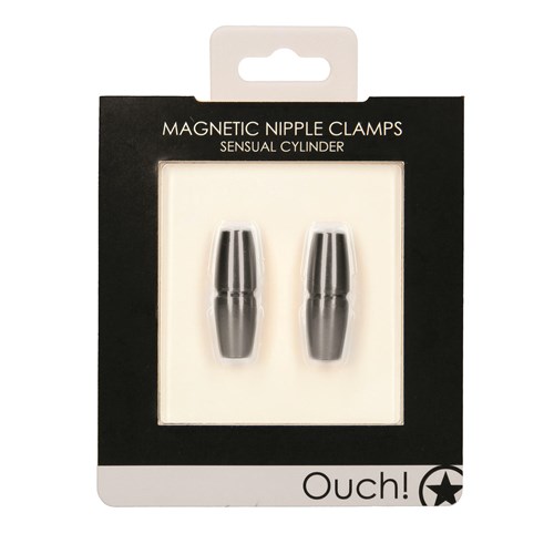 Ouch! Sensual Cylinder Magnetic Nipple Clamps - Packaging