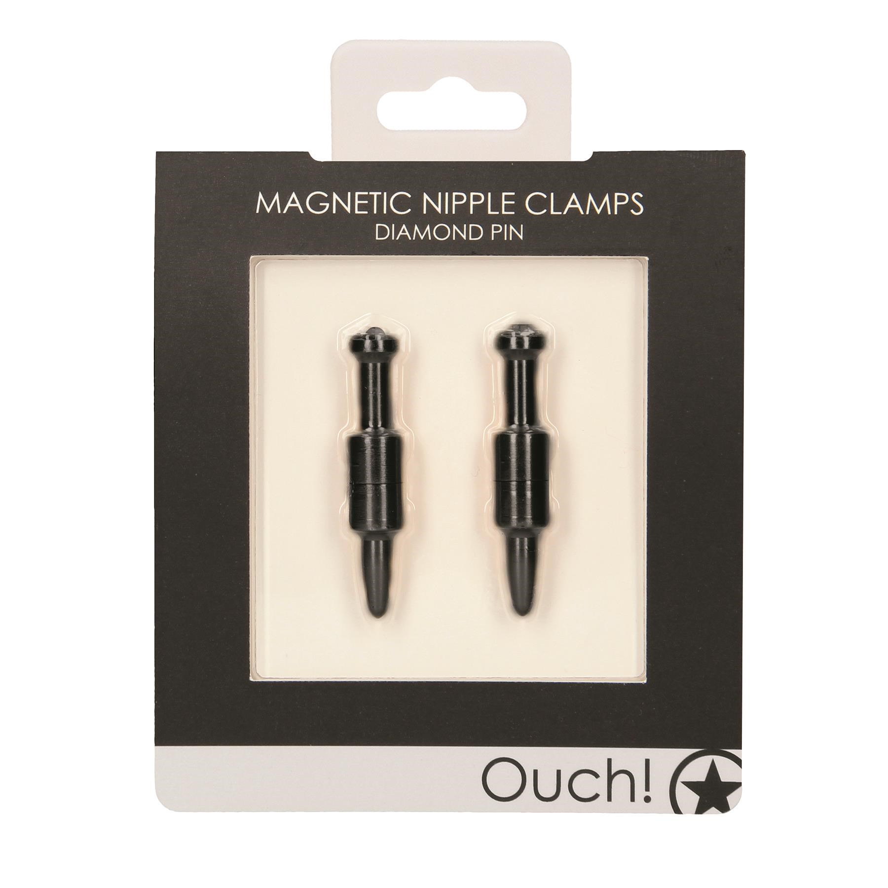Ouch! Diamond Pin Magnetic Nipple Clamps - Packaging