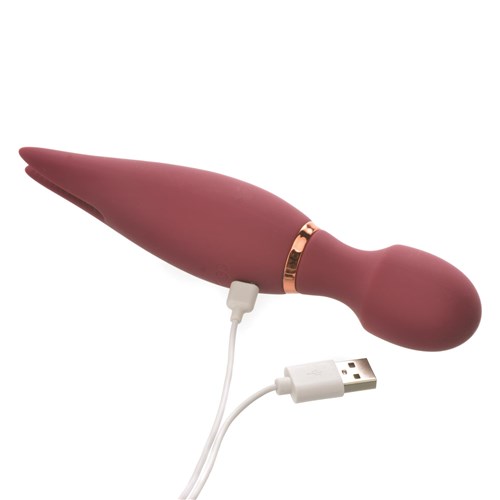 Mystique Magic Vibe Wand Massager - Showing Where Charger is Placed