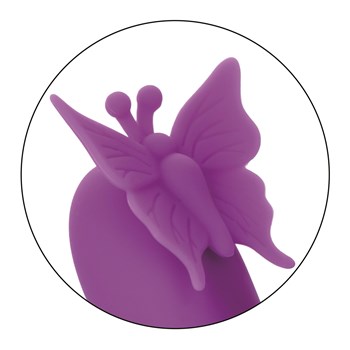 Butterfly Kiss Rechargeable Flutter - Close Up on Flutter - Purple
