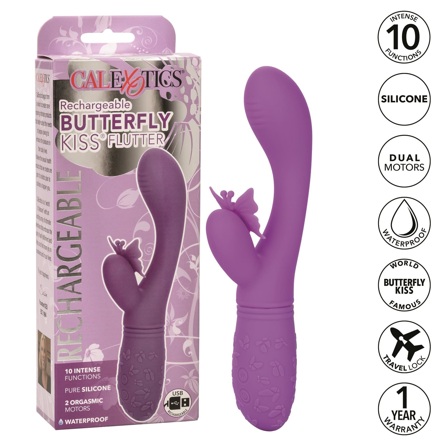 Butterfly Kiss Rechargeable Flutter - Features - Purple