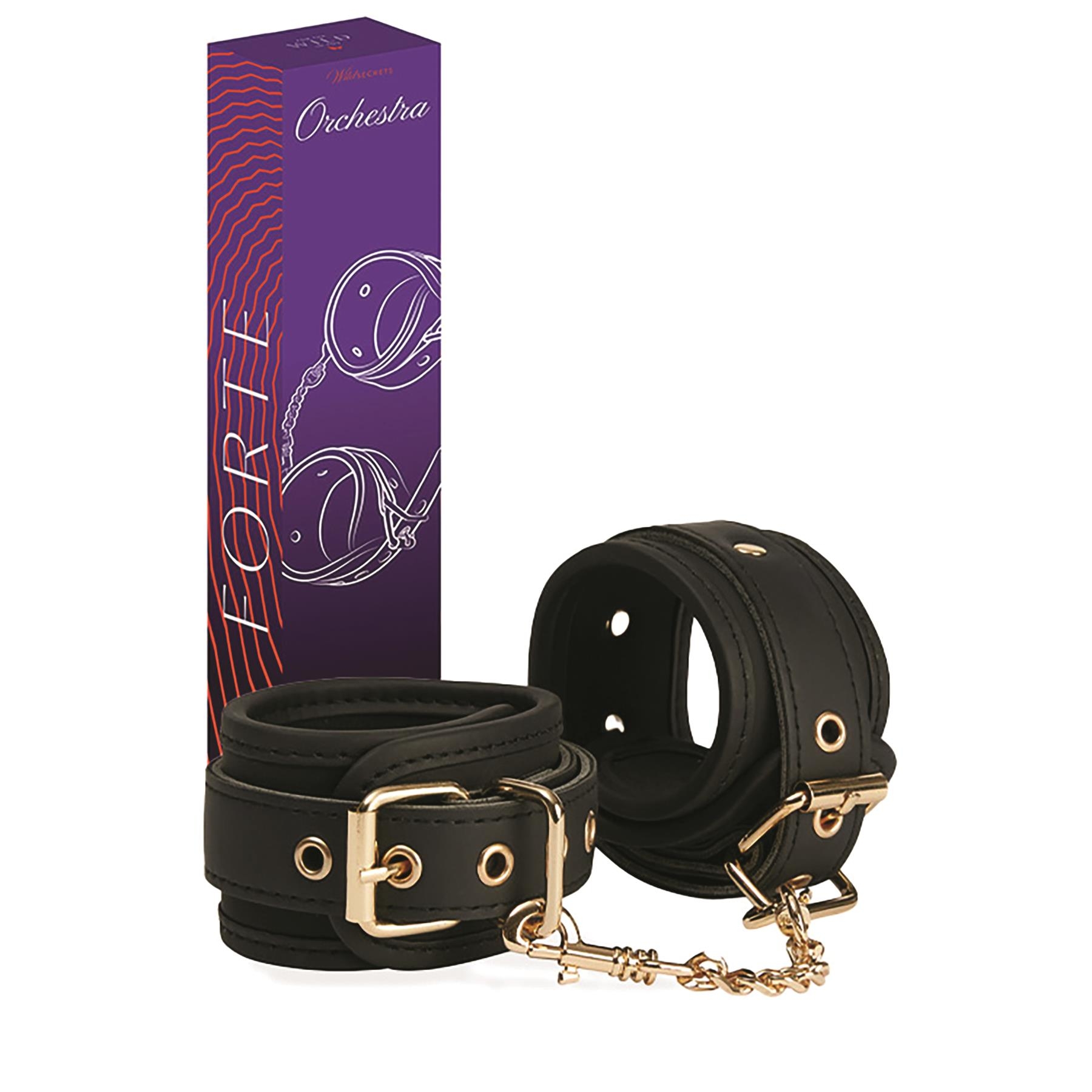 Wild Secrets Orchestra Forte Handcuffs - Product and Packaging Shot