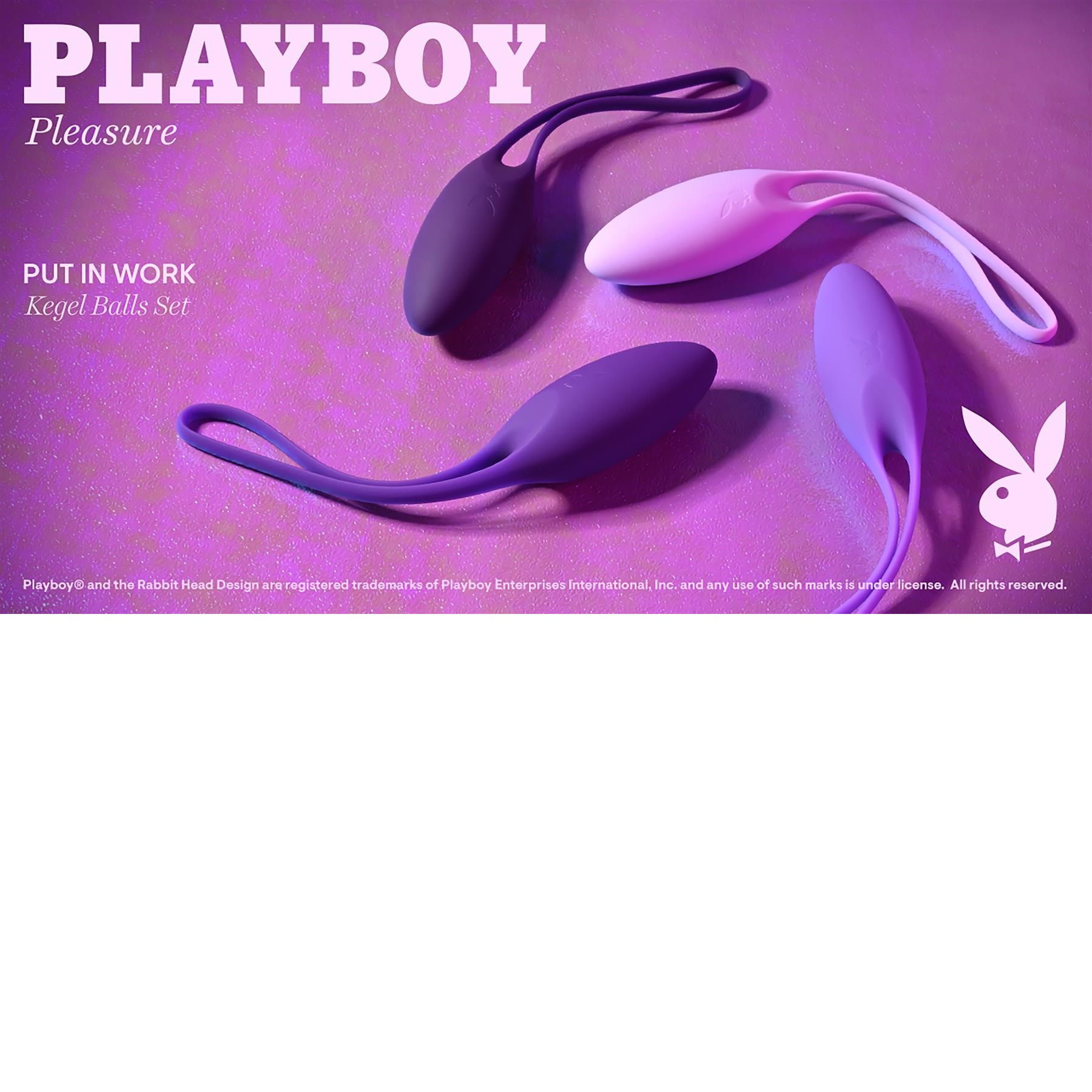 Playboy Pleasure Put In Work Kegel Training Set - Lifestyle Image