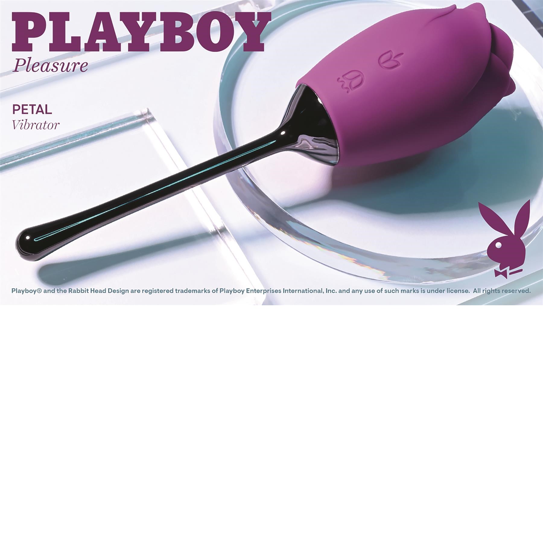 Playboy Pleasure Petal Rose Clitoral Stimulator - Lifestyle Image