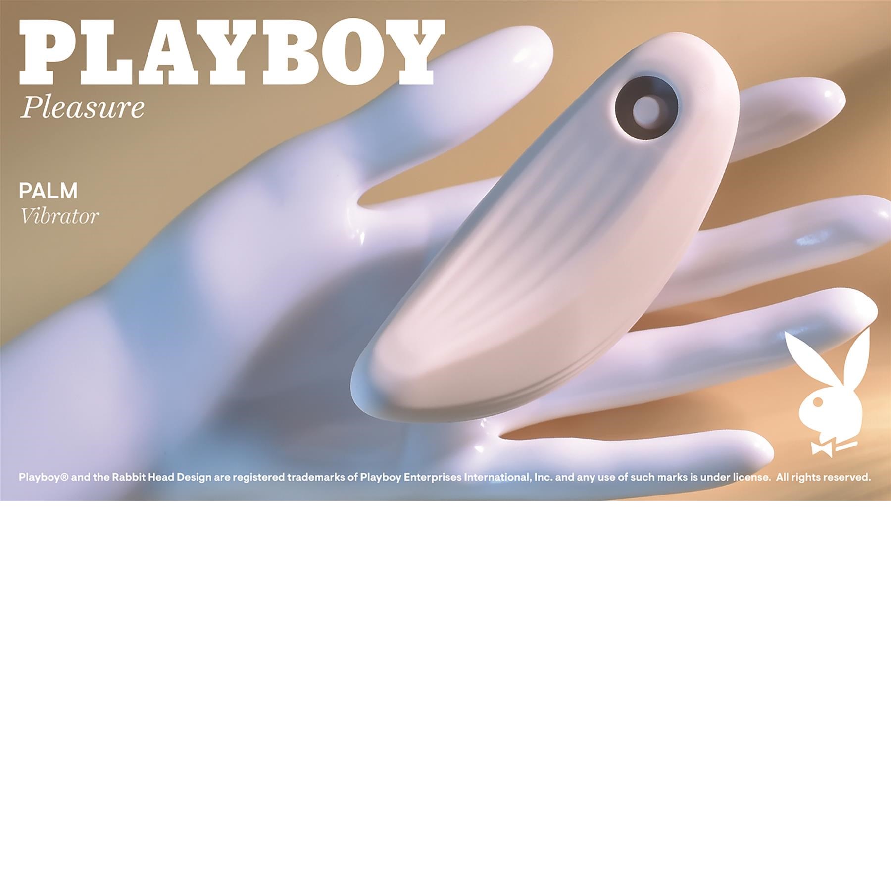 Playboy Pleasure Palm Clitoral Stimulator - Lifestyle Image