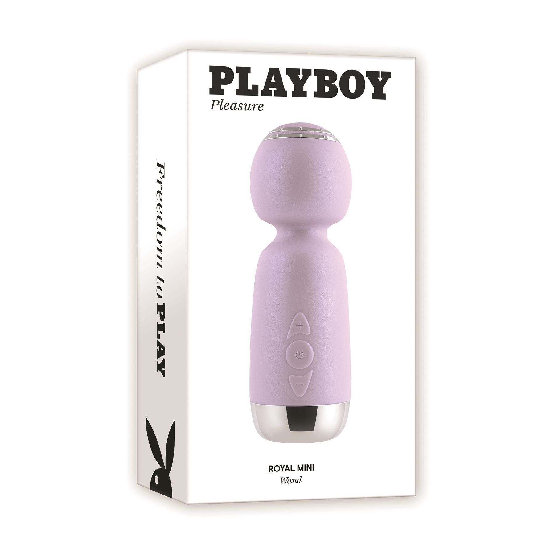 Playboy Pleasure Royal Mini Wand Massager - Packaging