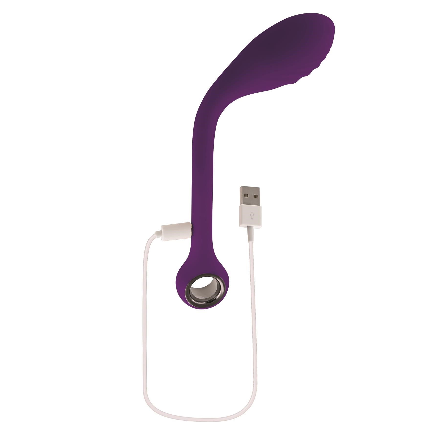 Playboy Pleasure Spot On G-Spot Massager - Showing Where Charger is Placed