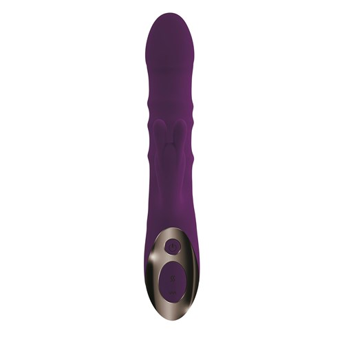 Playboy Pleasure Hop To It Rabbit Massager With Rolling Rings-Product Shot #4