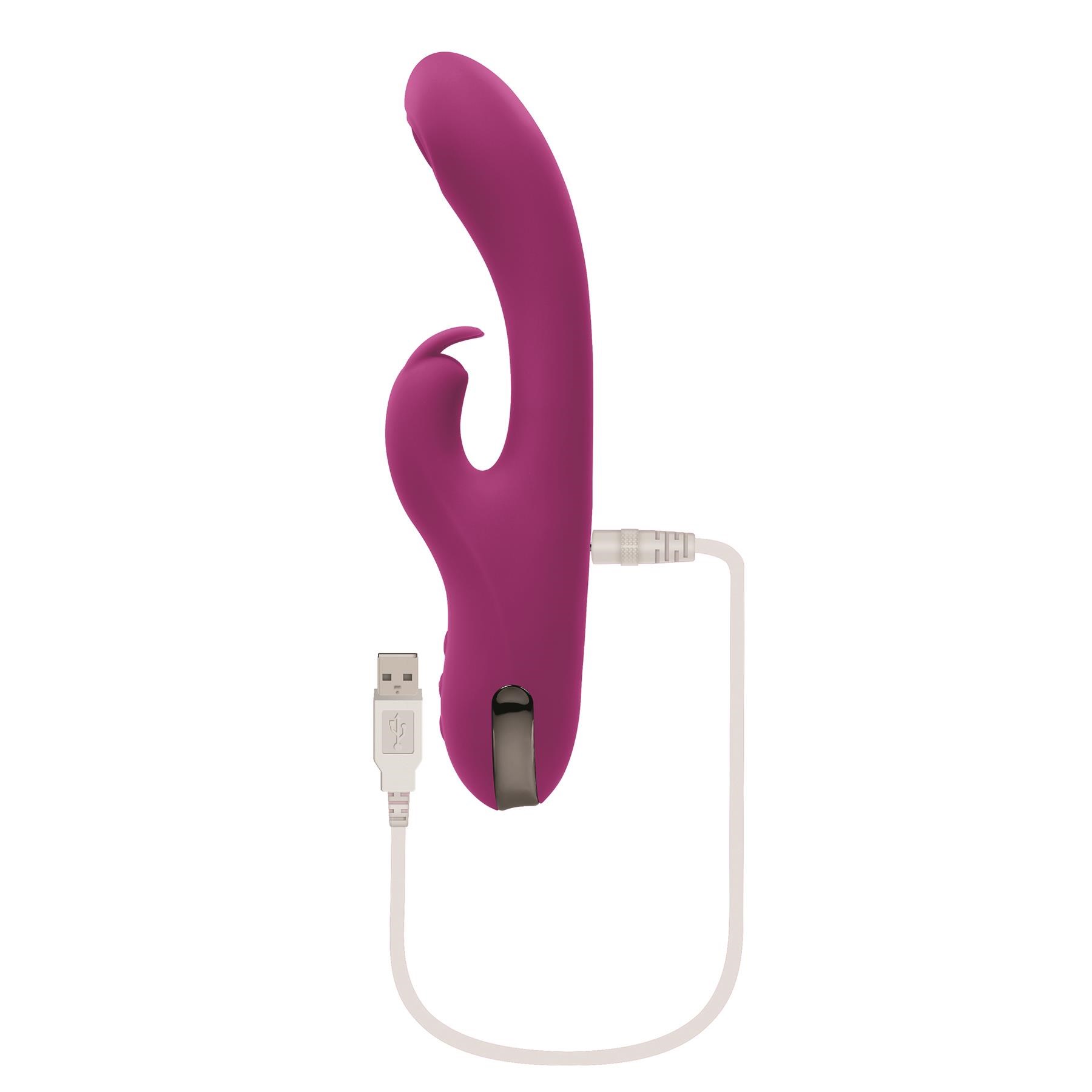 Playboy Pleasure Thumper Rabbit Massager - Showing Where Charging Cable is Placed