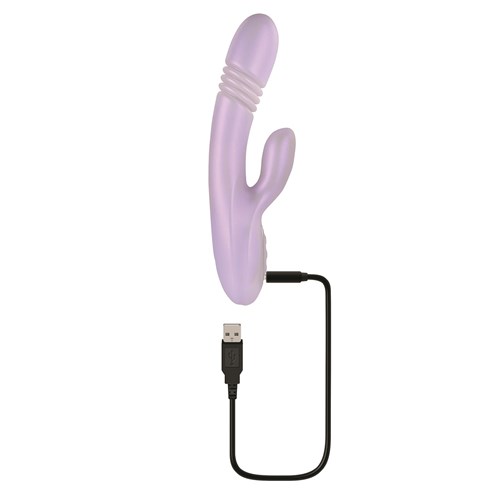 Playboy Pleasure Bumping Bunny Vibrator - Showing Where Charging Cable is Placed