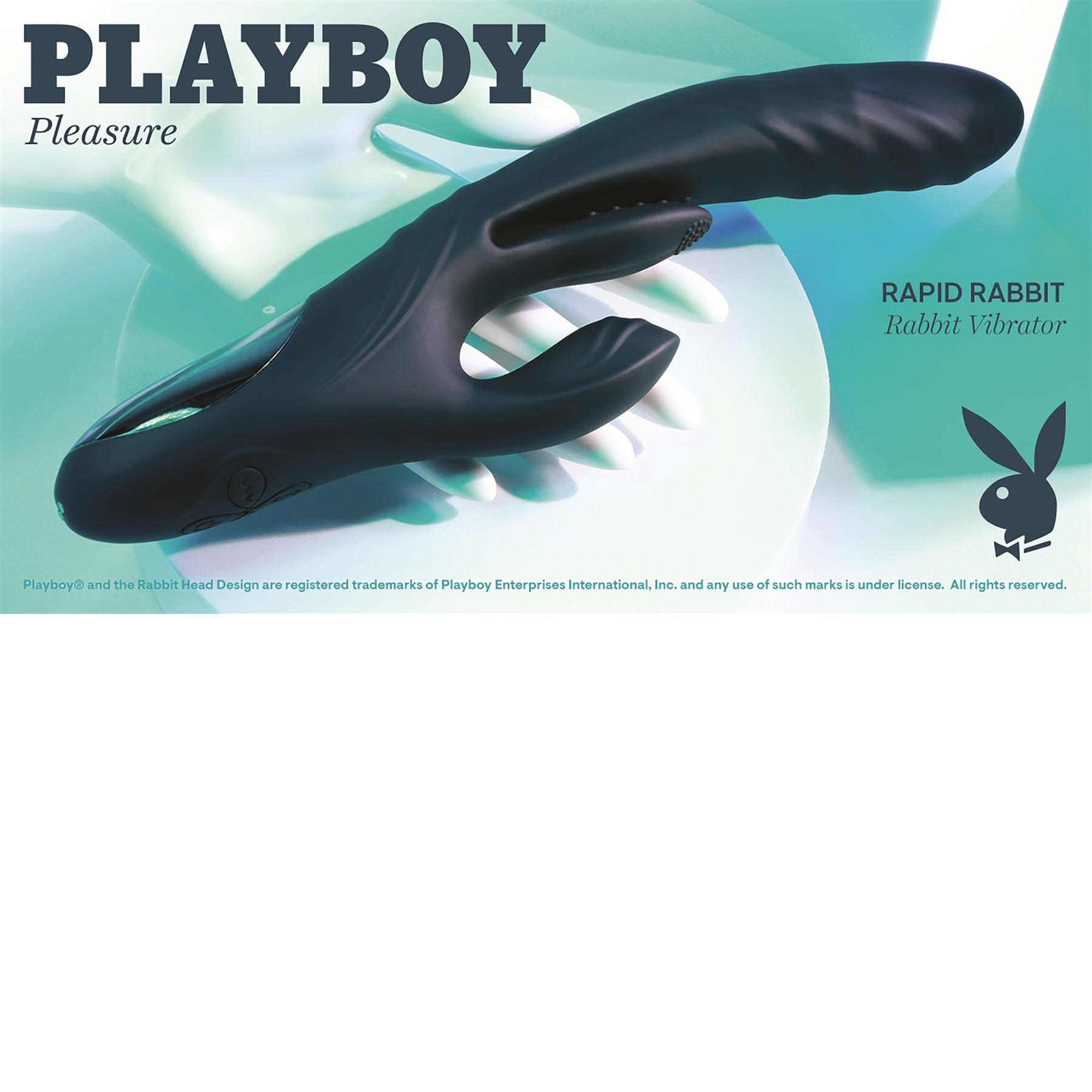 Playboy Pleasure Rapid Rabbit Triple Stimulating Massager - Lifestyle Image