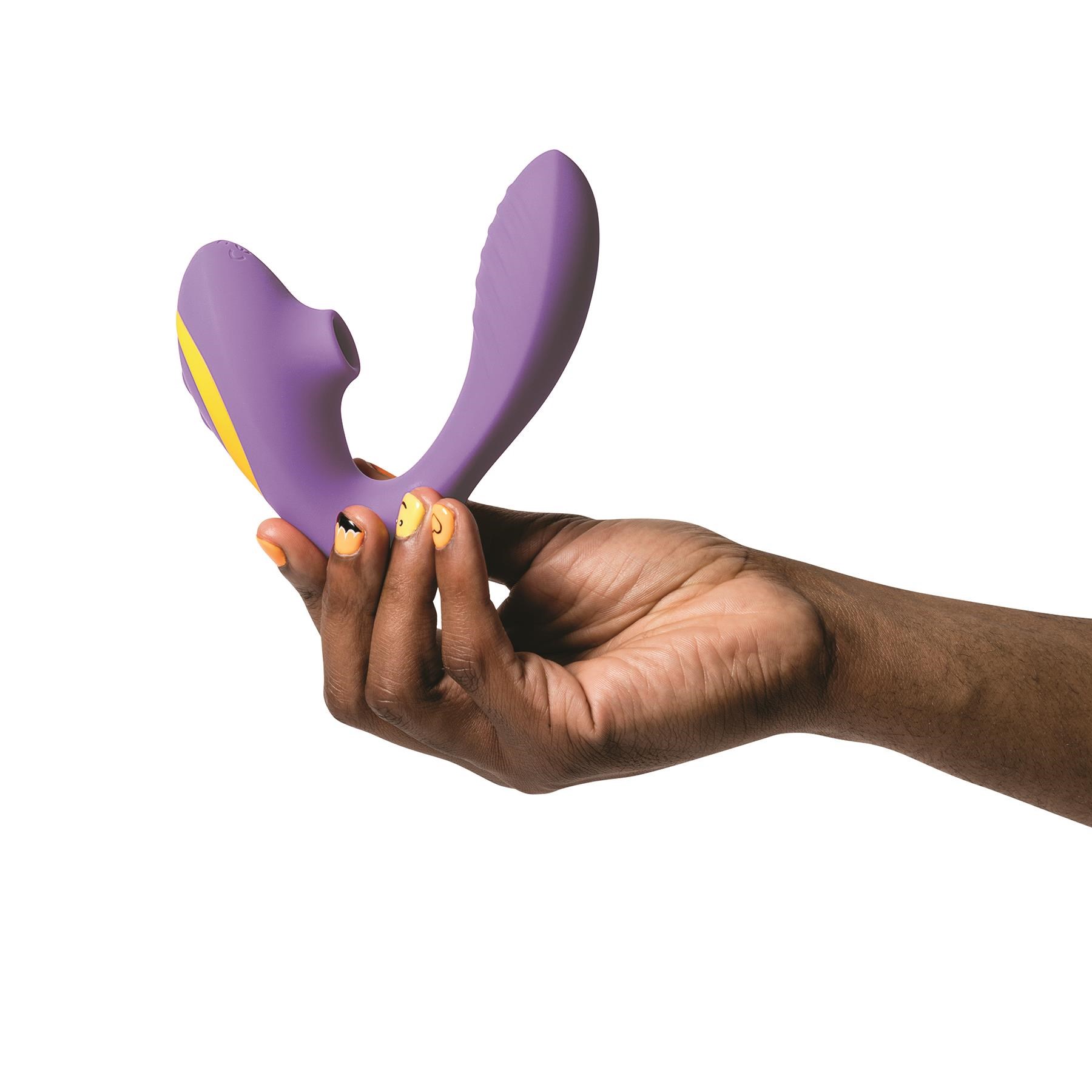 Romp Reverb G-Spot And Clitoral Suction Stimulator - Hand Shot