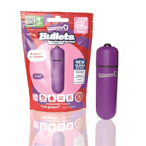 Screaming O 4T Treble Bullet - Product and Packaging - Purpl