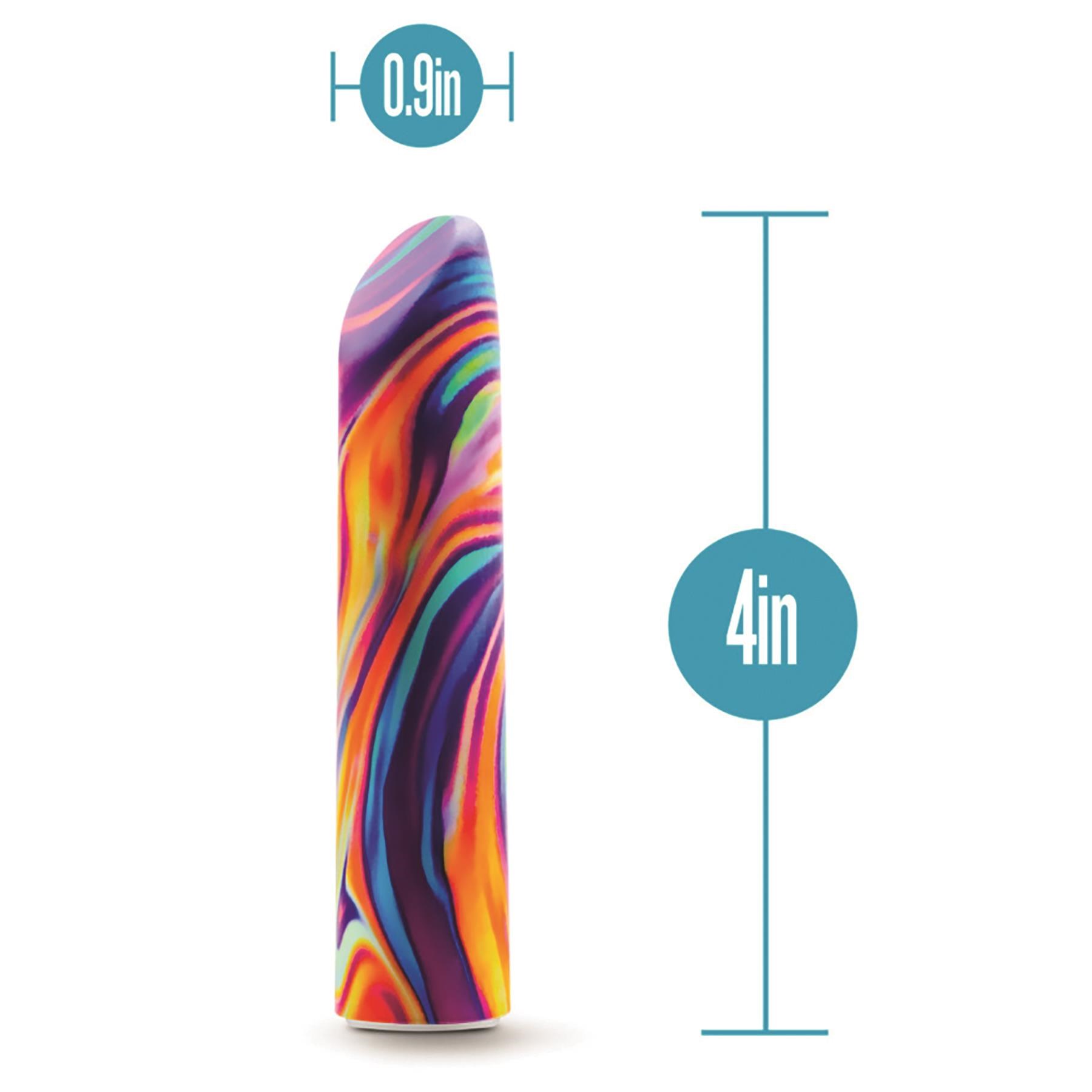 Limited Addiction Rechargeable Power Bullet - Dimensions - Multicolor