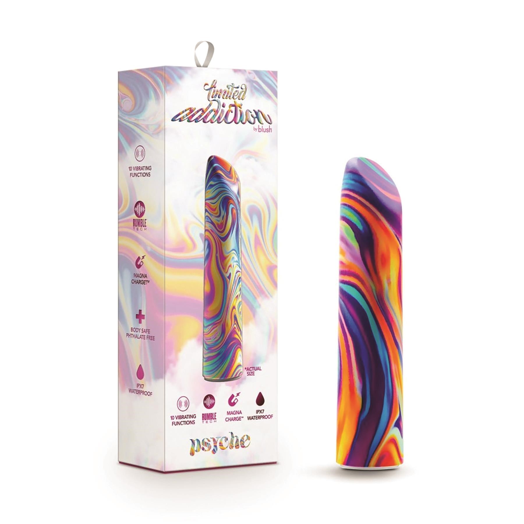 Limited Addiction Rechargeable Power Bullet - Product and Packaging - Multicolor