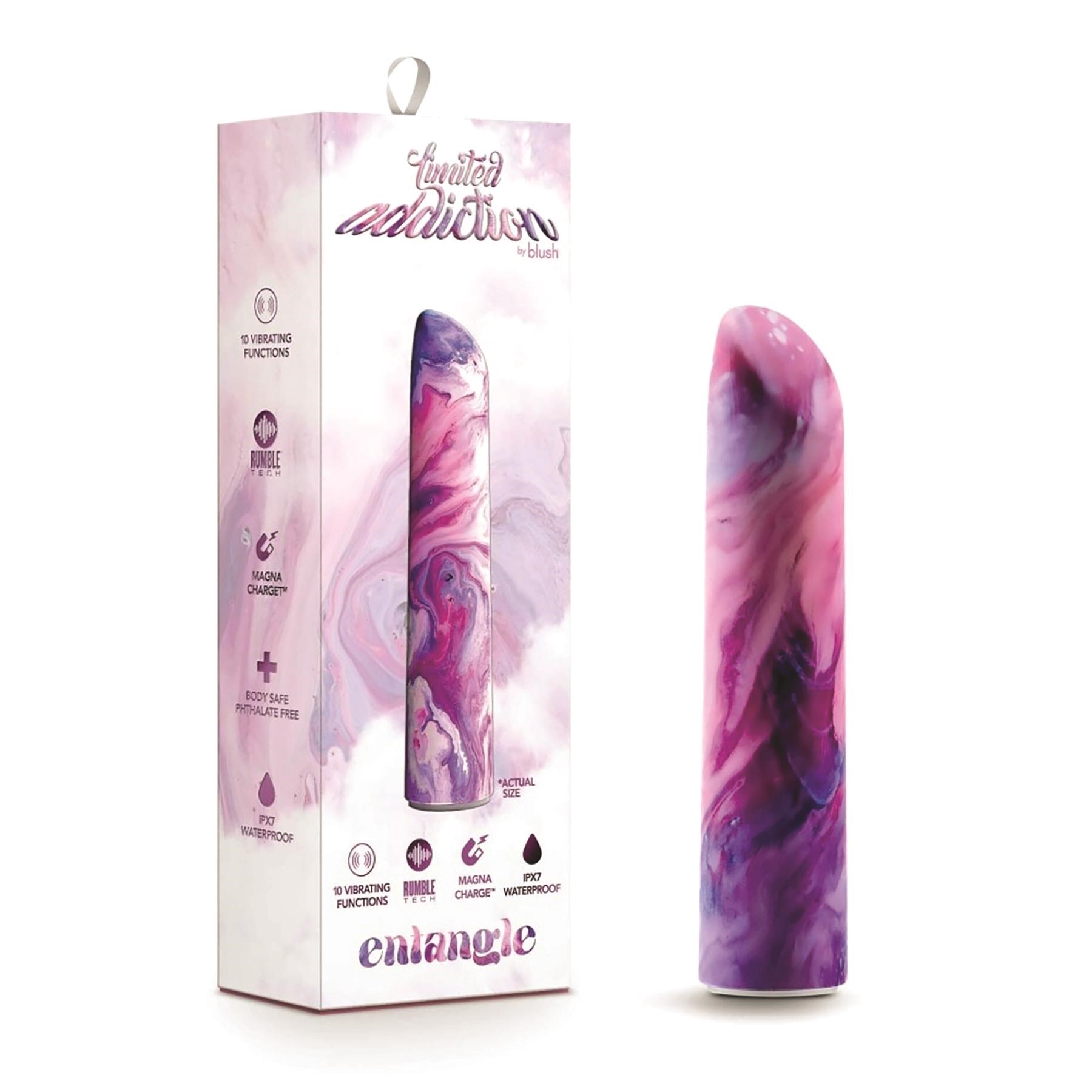 Limited Addiction Rechargeable Power Bullet - Product and Packaging - Purple