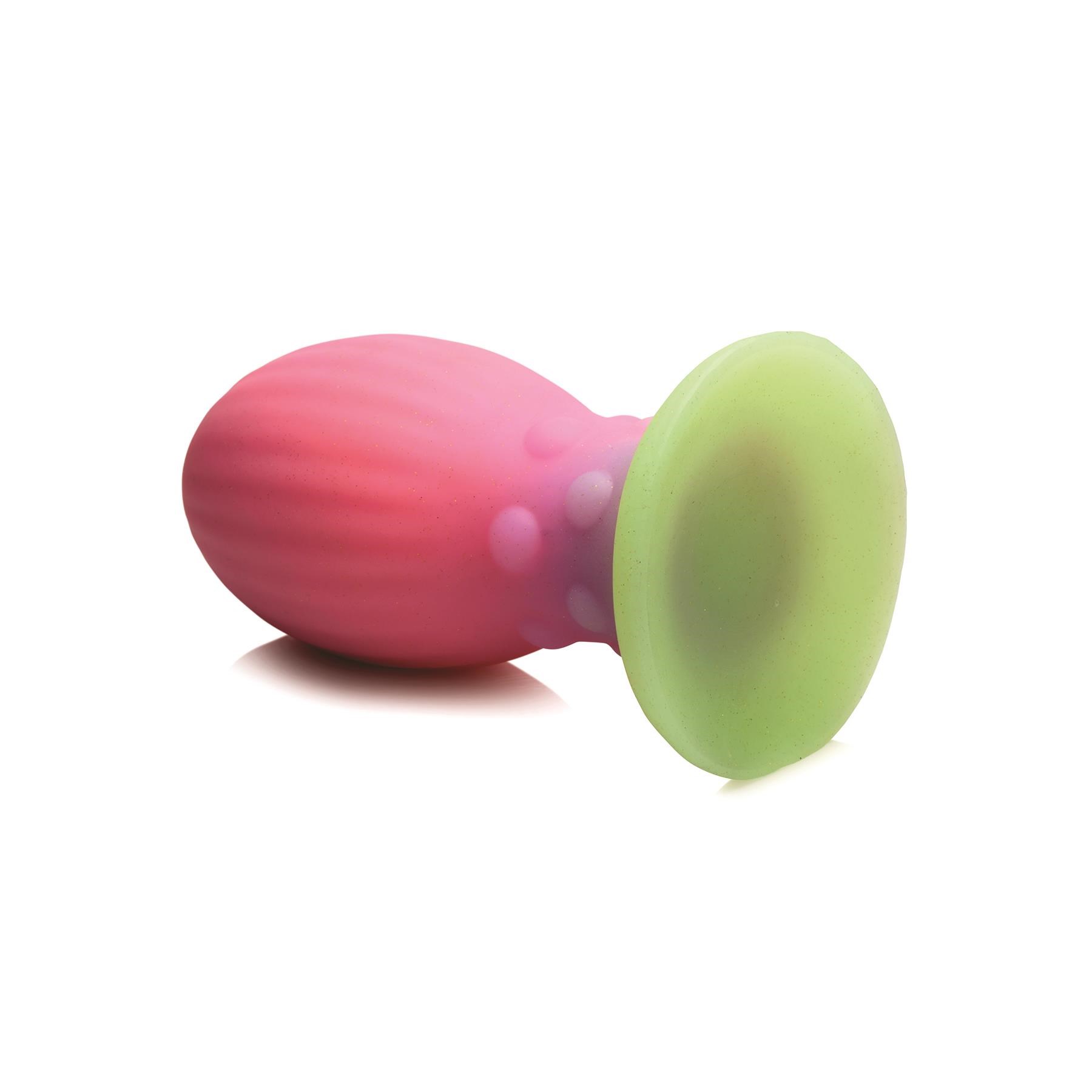 CreatureCocks Xeno Glow In The Dark Egg - Showing Suction Cup- XL