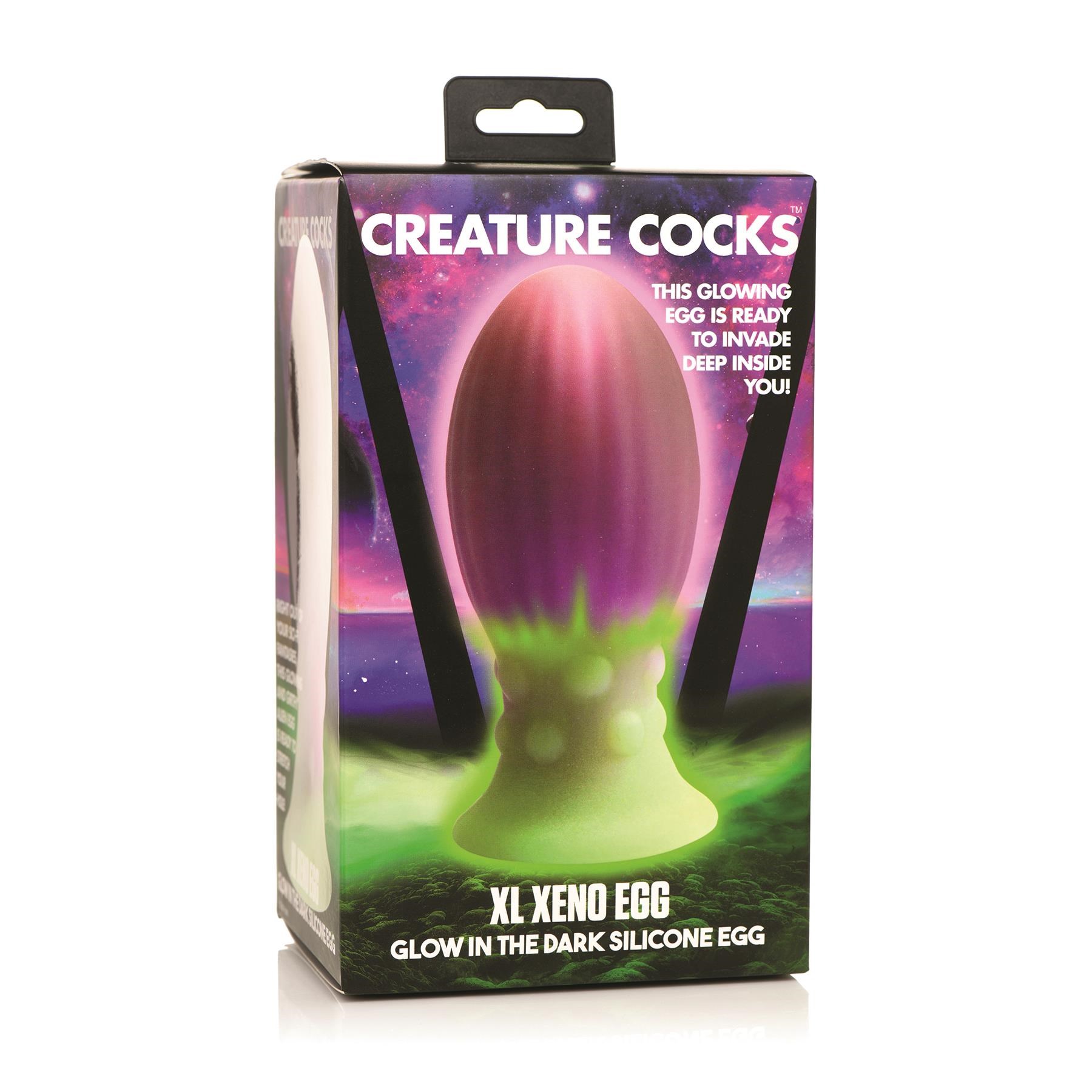 CreatureCocks Xeno Glow In The Dark Egg - Packaging - XL