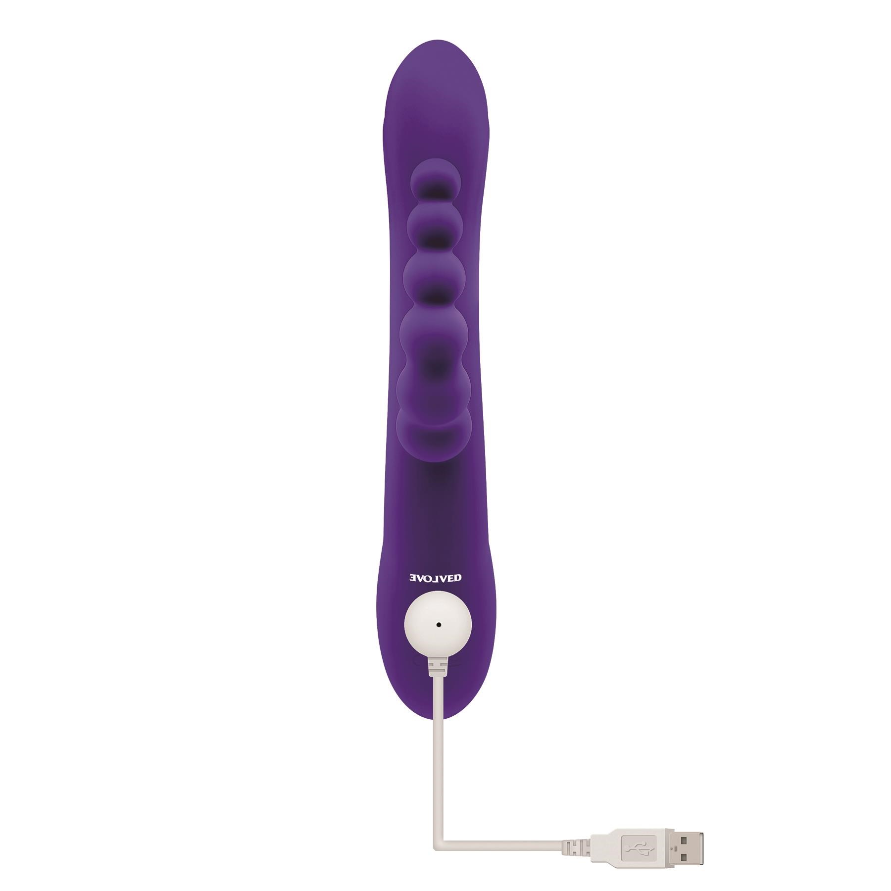 Lick Me Triple Simulating Vibrator - Showing Where Charging Cable is Placed