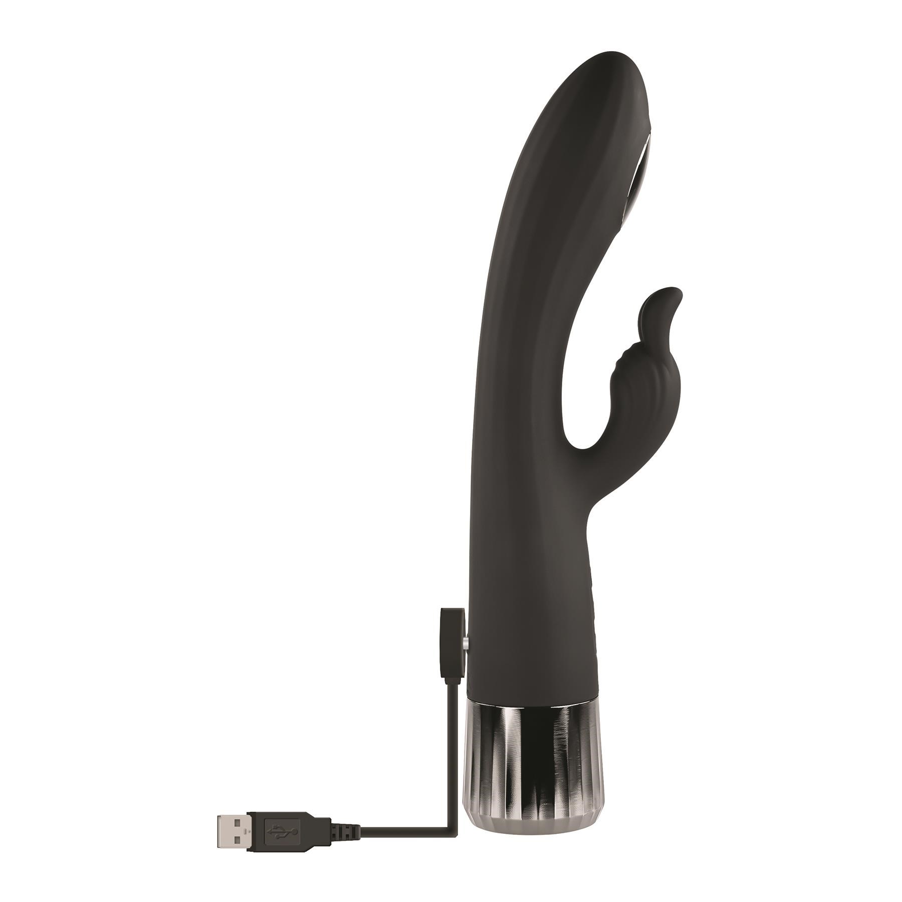 Heat Up And Chill Rabbit Vibrator - Showing Where Charging Cable is Placed