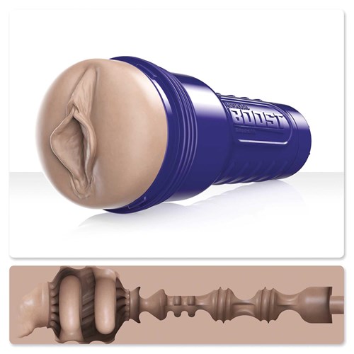 Fleshlight Boost Bang with sleeve cross-section image