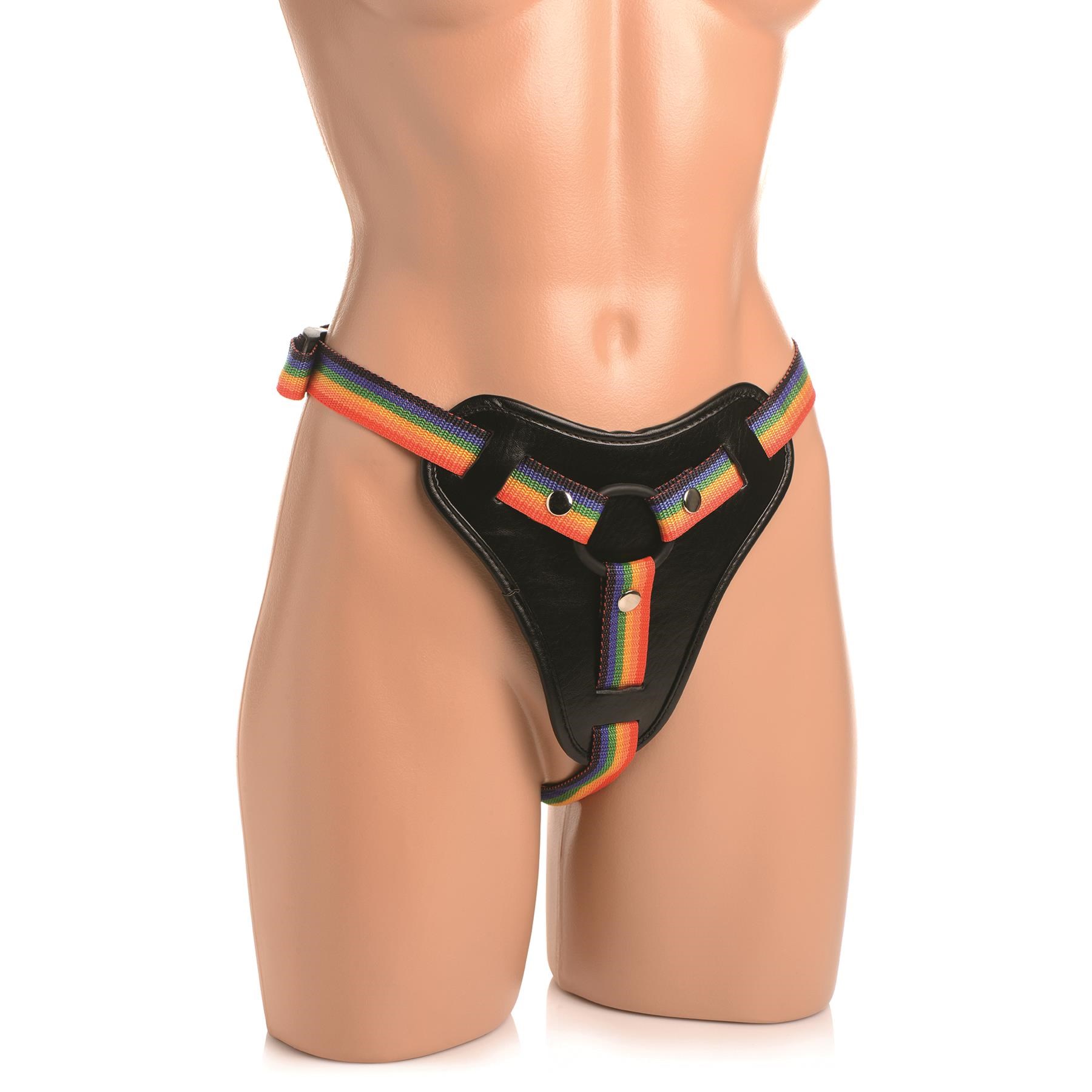 Take The Rainbow Universal Harness - Product Shot on Mannequin