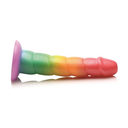 Simply Sweet Swirl Rainbow Dildo - Product Shot #2