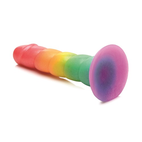 Simply Sweet Swirl Rainbow Dildo - Product Shot #4