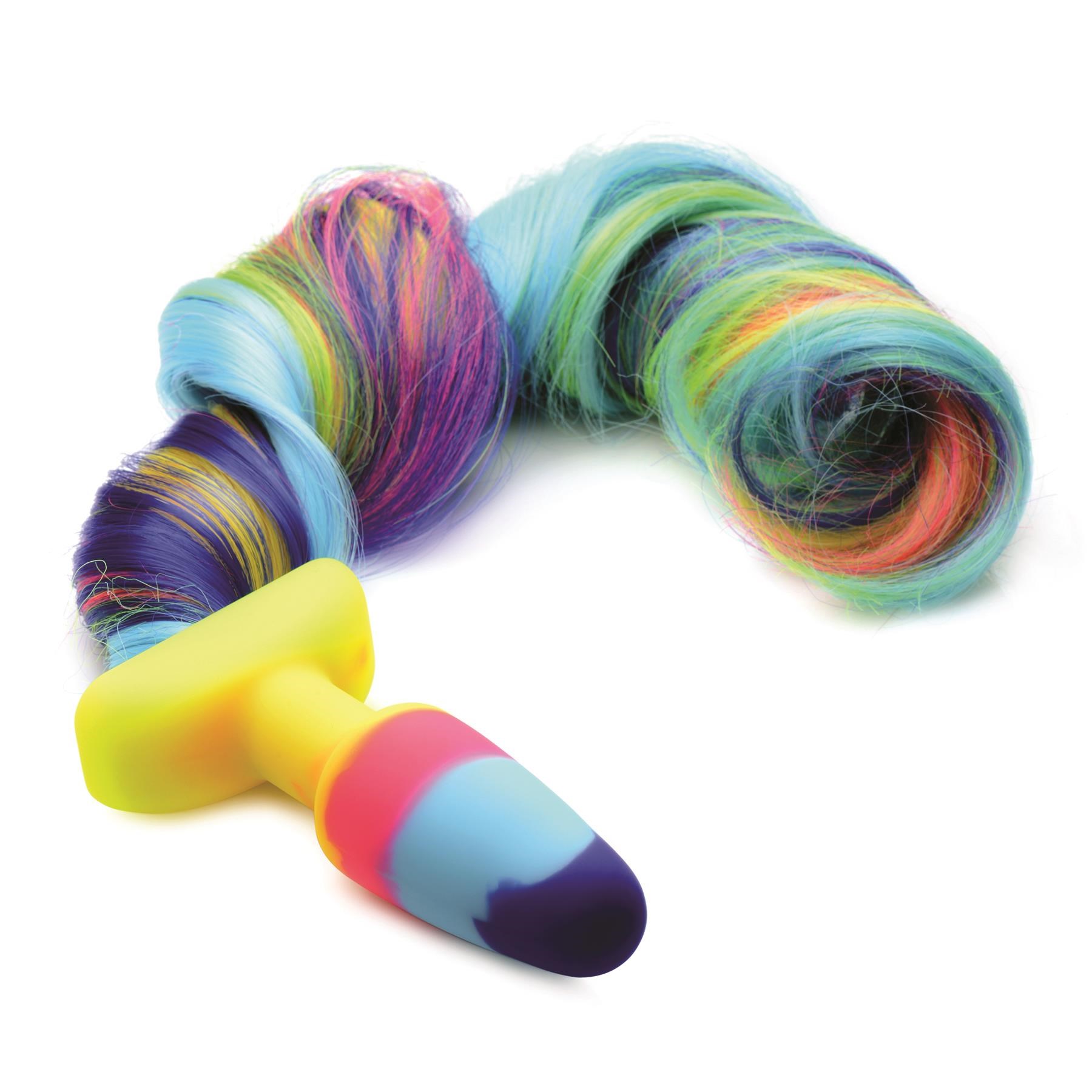 Rainbow Unicorn Tail Anal Plug - Product Shot #2