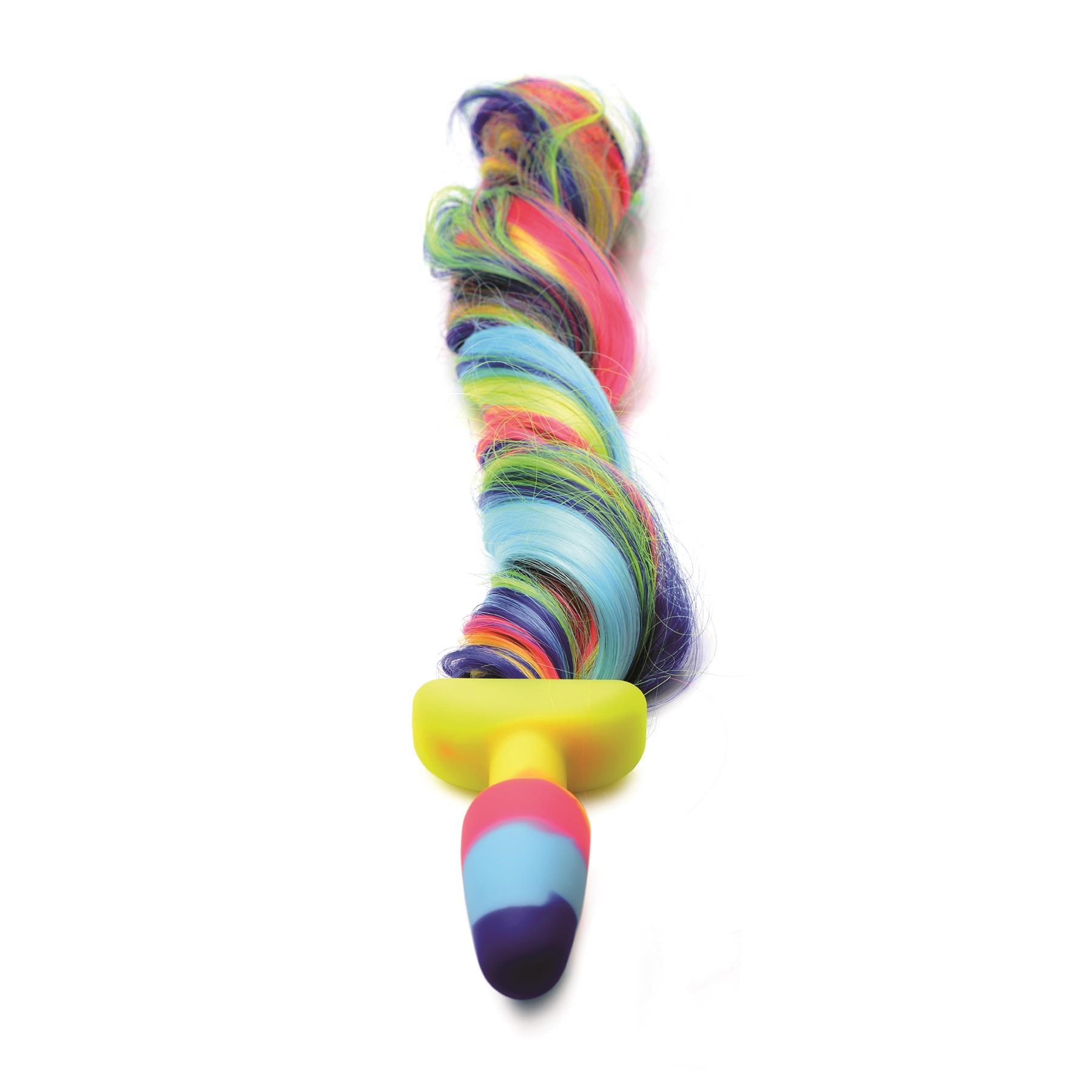 Rainbow Unicorn Tail Anal Plug - Product Shot #4