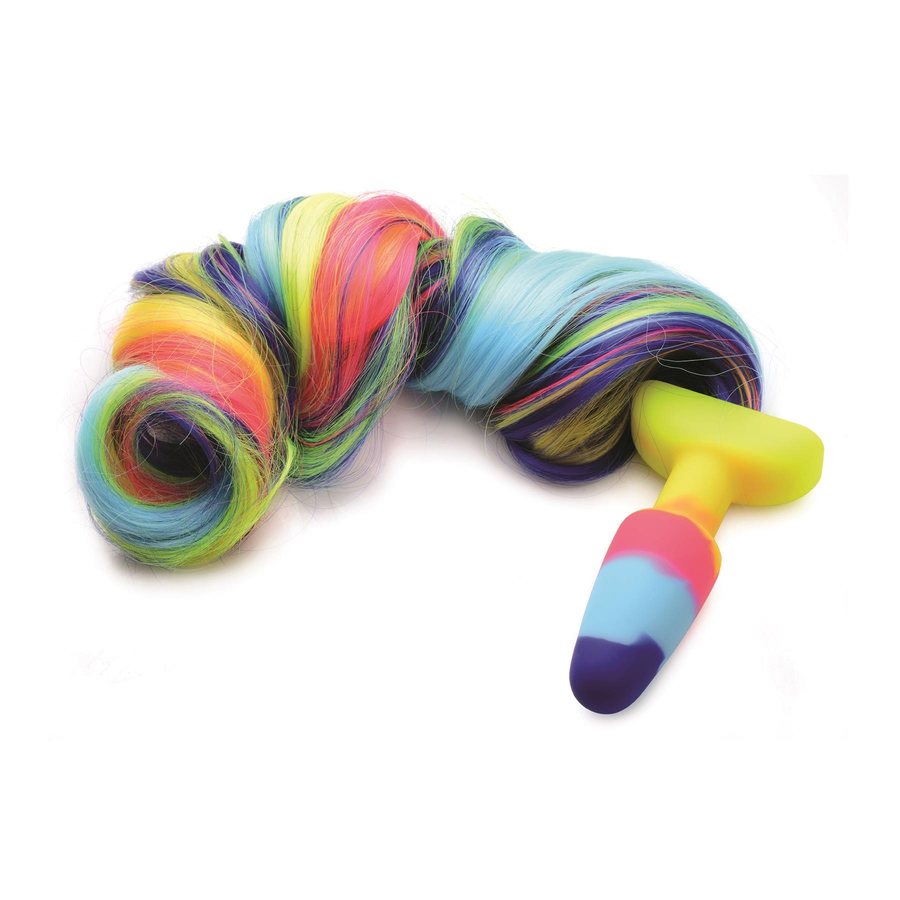 Rainbow Unicorn Tail Anal Plug - Product Shot #6