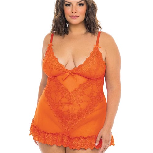 Valentine Lace Babydoll Crop Front Dragonfire queen