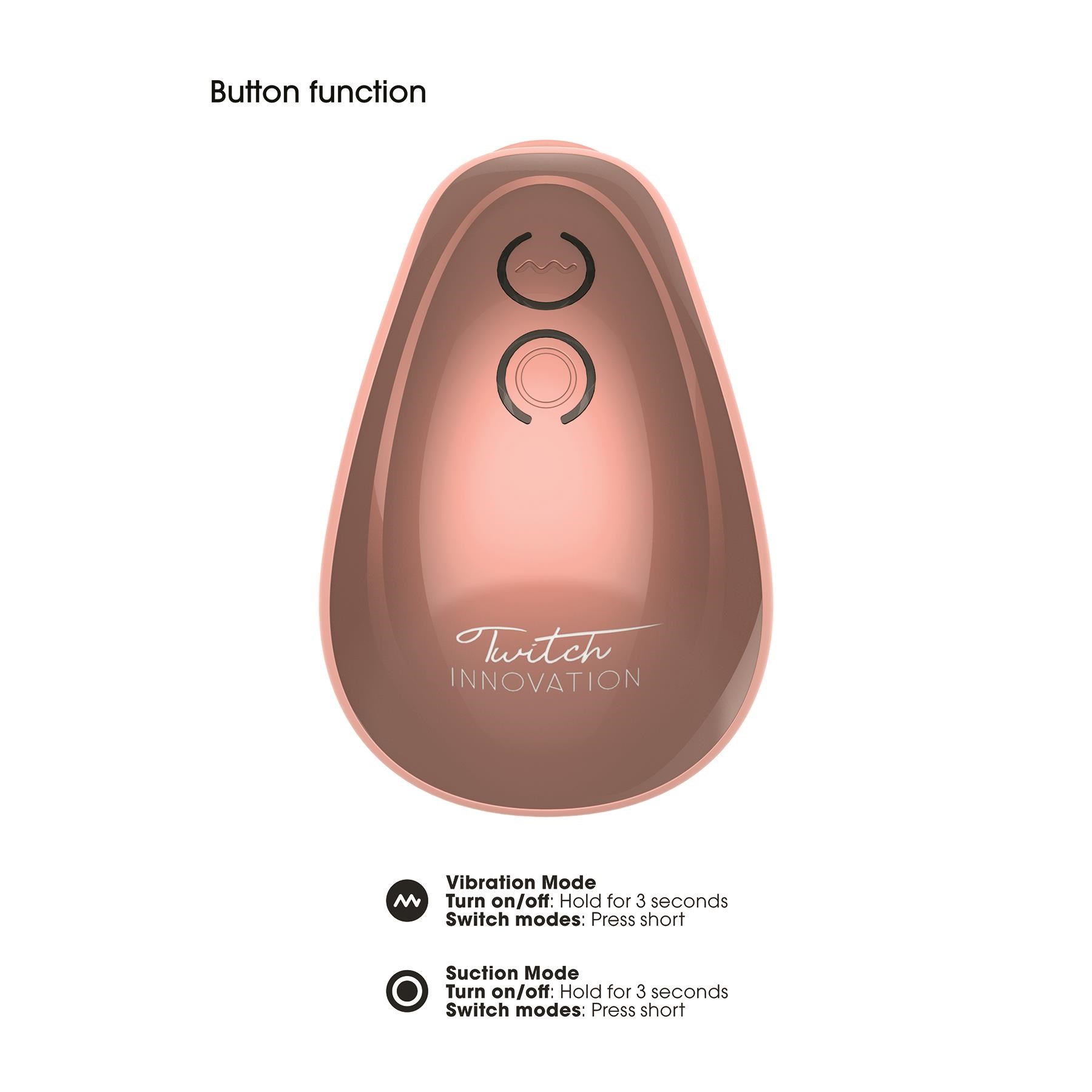 Twitch Vibrating Clitoral Pump - Showing Instructions