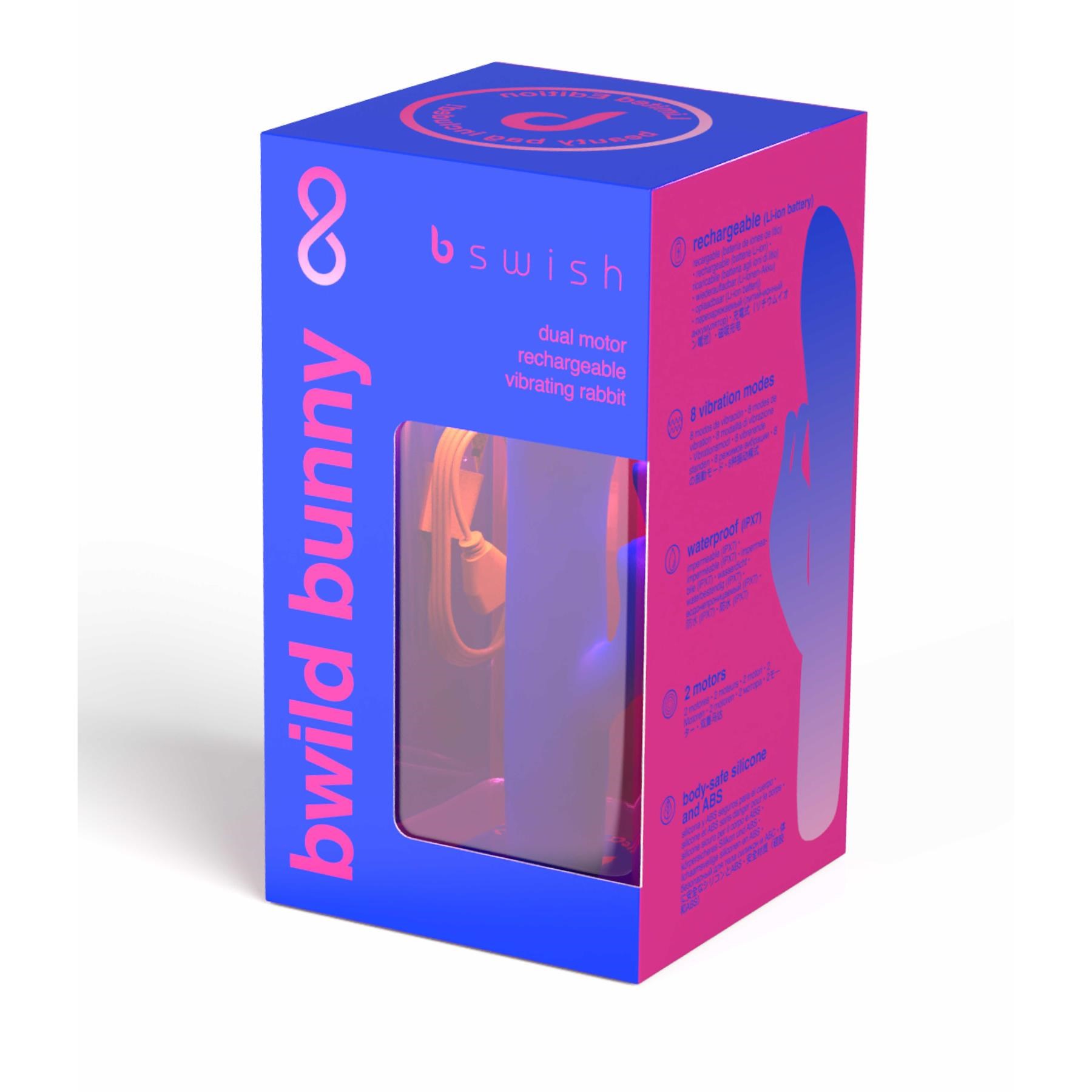 BSwish Bwild Bunny Classic Rechargeable Vibrator - Packaging - Blue