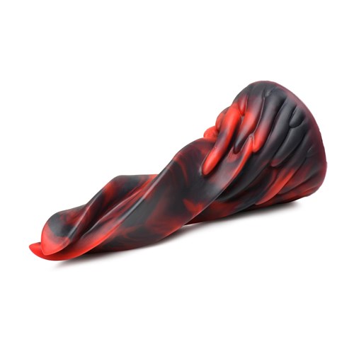 CreatureCocks Hell Kiss Twisted Tongue Dildo showing texture