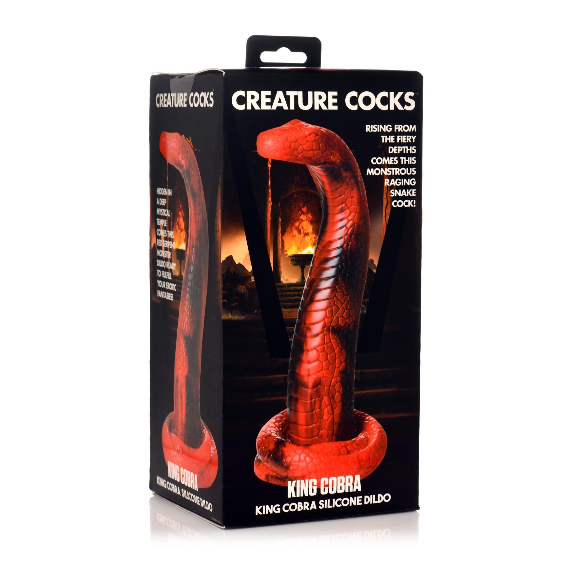 CreatureCocks King Cobra Silicone Dildo - Packaging Shot