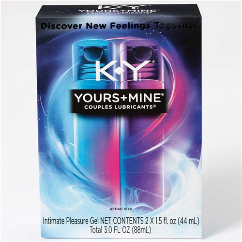K-Y Yours & Mine Couples Lubricant box only