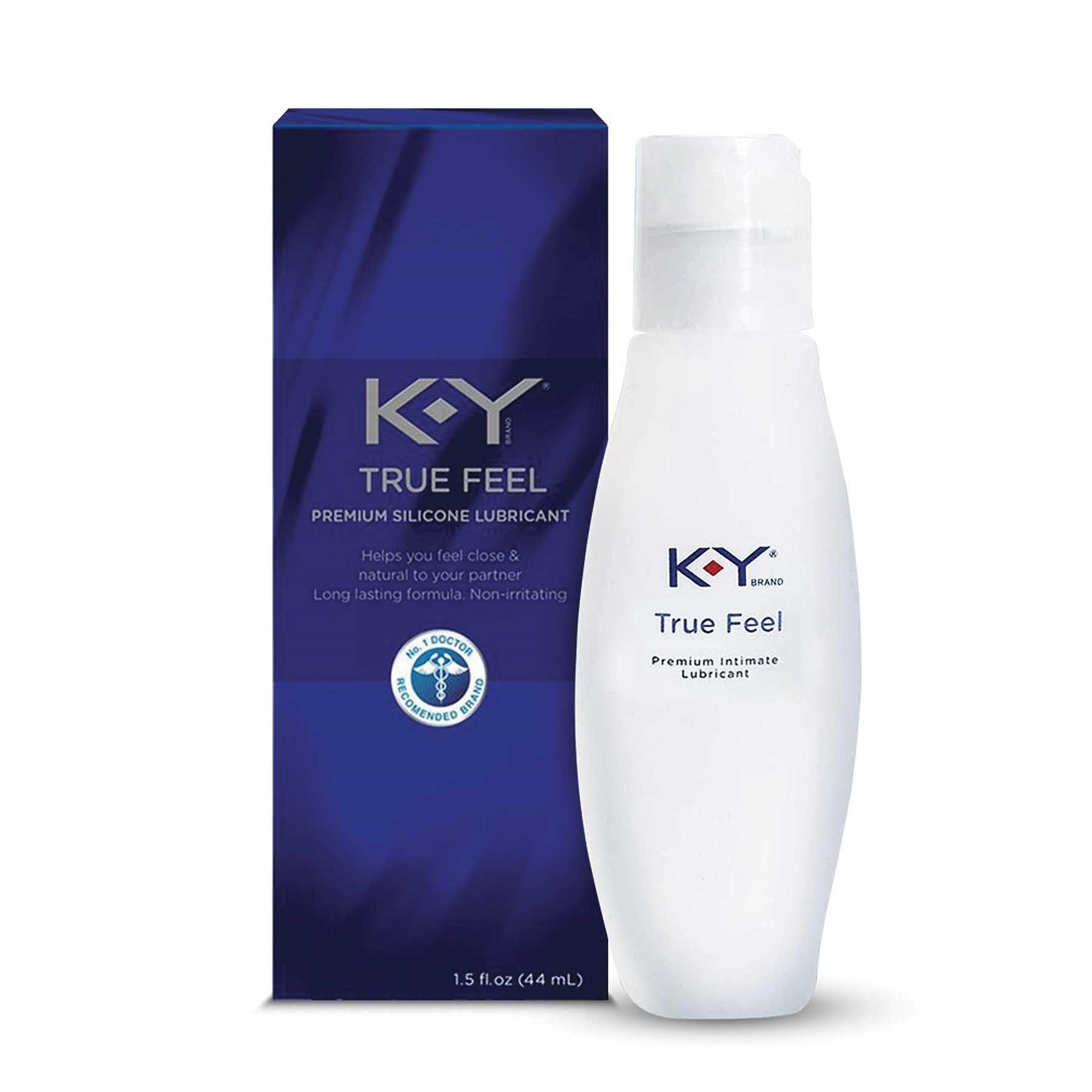 K-Y True Feel Premium Silicone Lubricant bottle