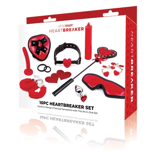 Whipsmart Heartbreaker 10 Piece Bondage Set - Packaging Shot