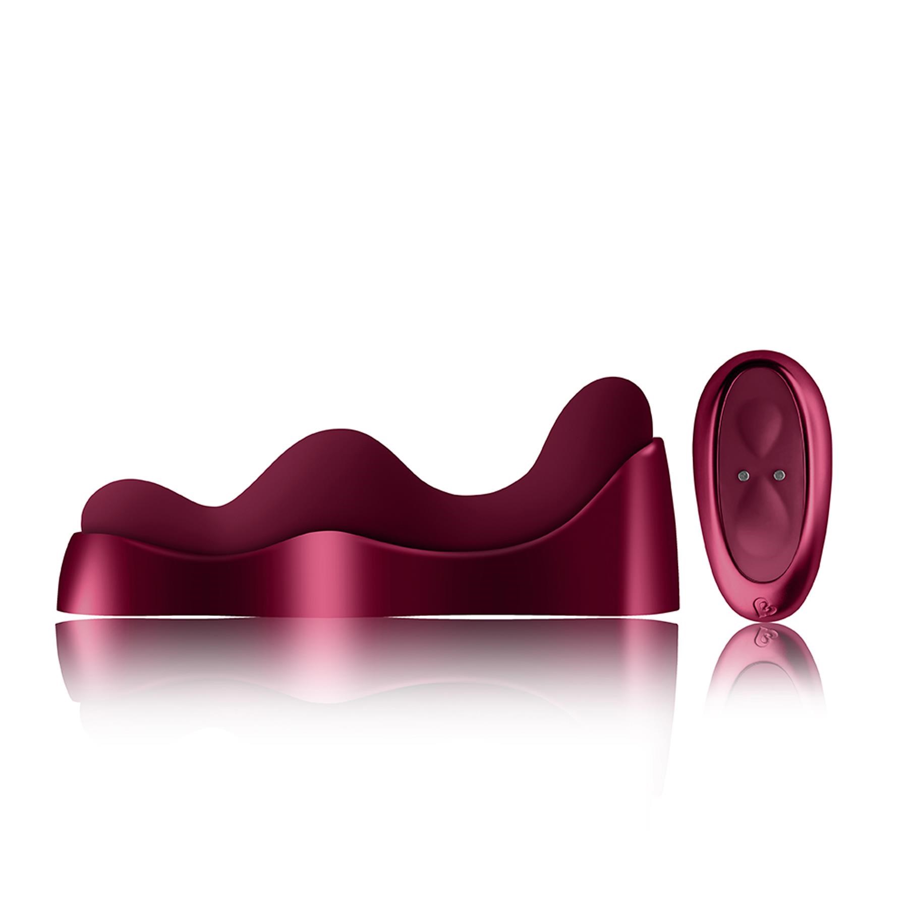 Rocks-Off Ruby Glow Blush Grinder - Vibrator and Remote