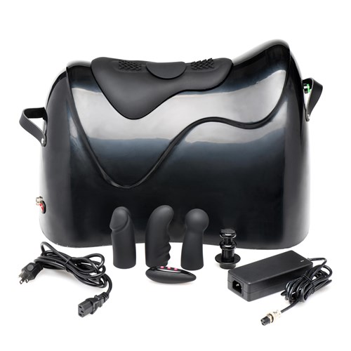 The Bucking Saddle Thrusting and Vibrating Sex Machine - Product Shot With All Components #1
