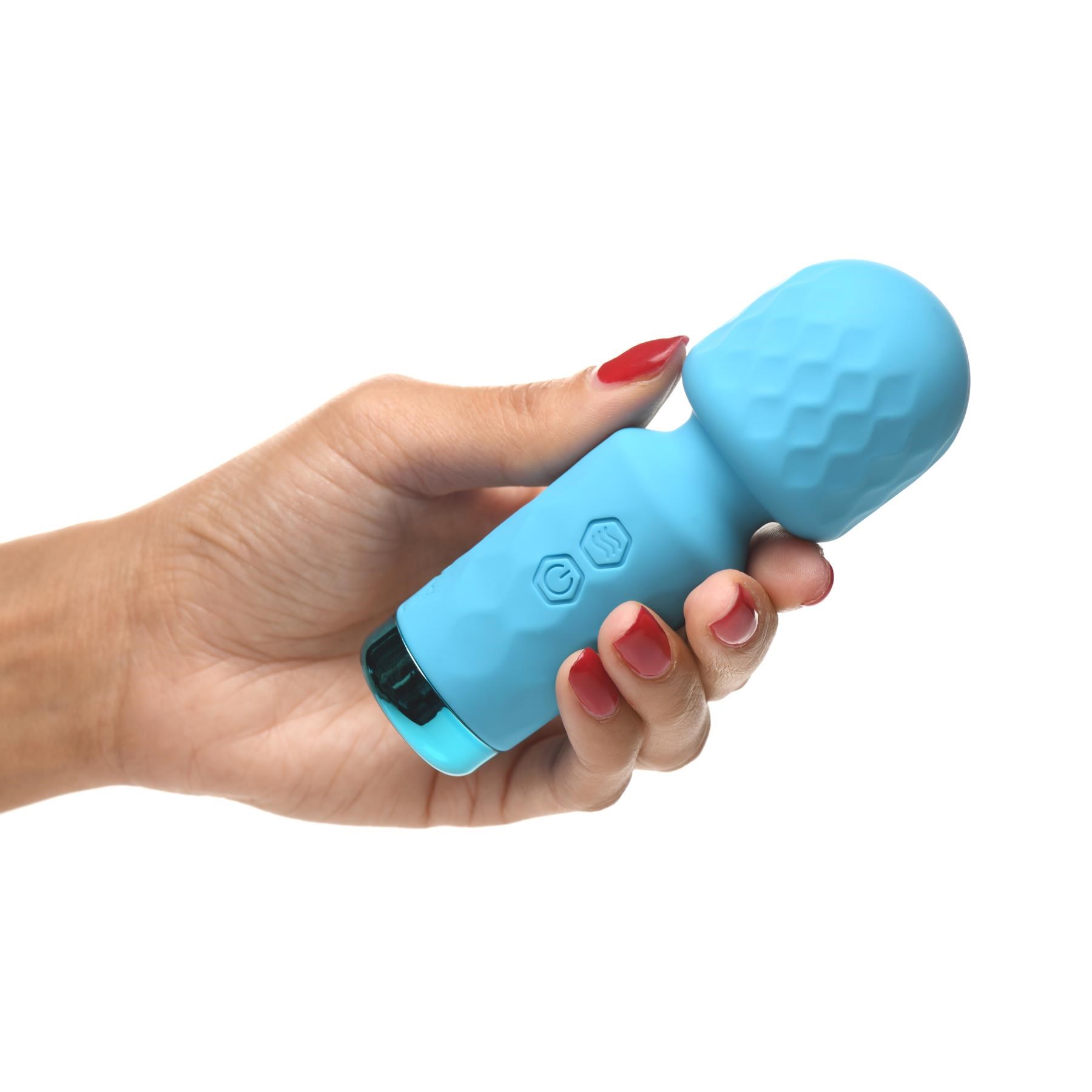 Bang! 10 Function Mini Silicone Wand - Hand Shot to Show Size